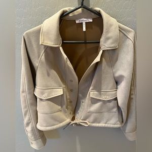 BCBG Tan Suede Jacket